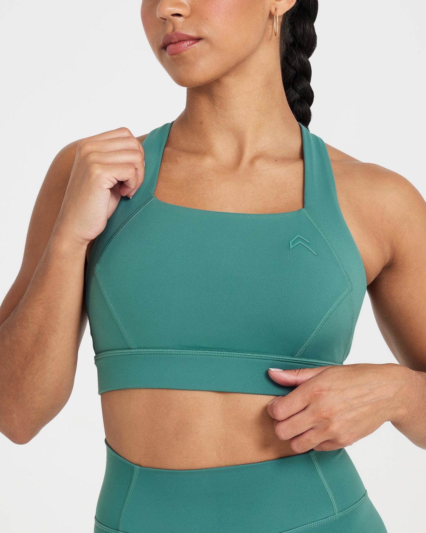 Timeless Wide Strap Sports Bra | Mineral Green - Image 3