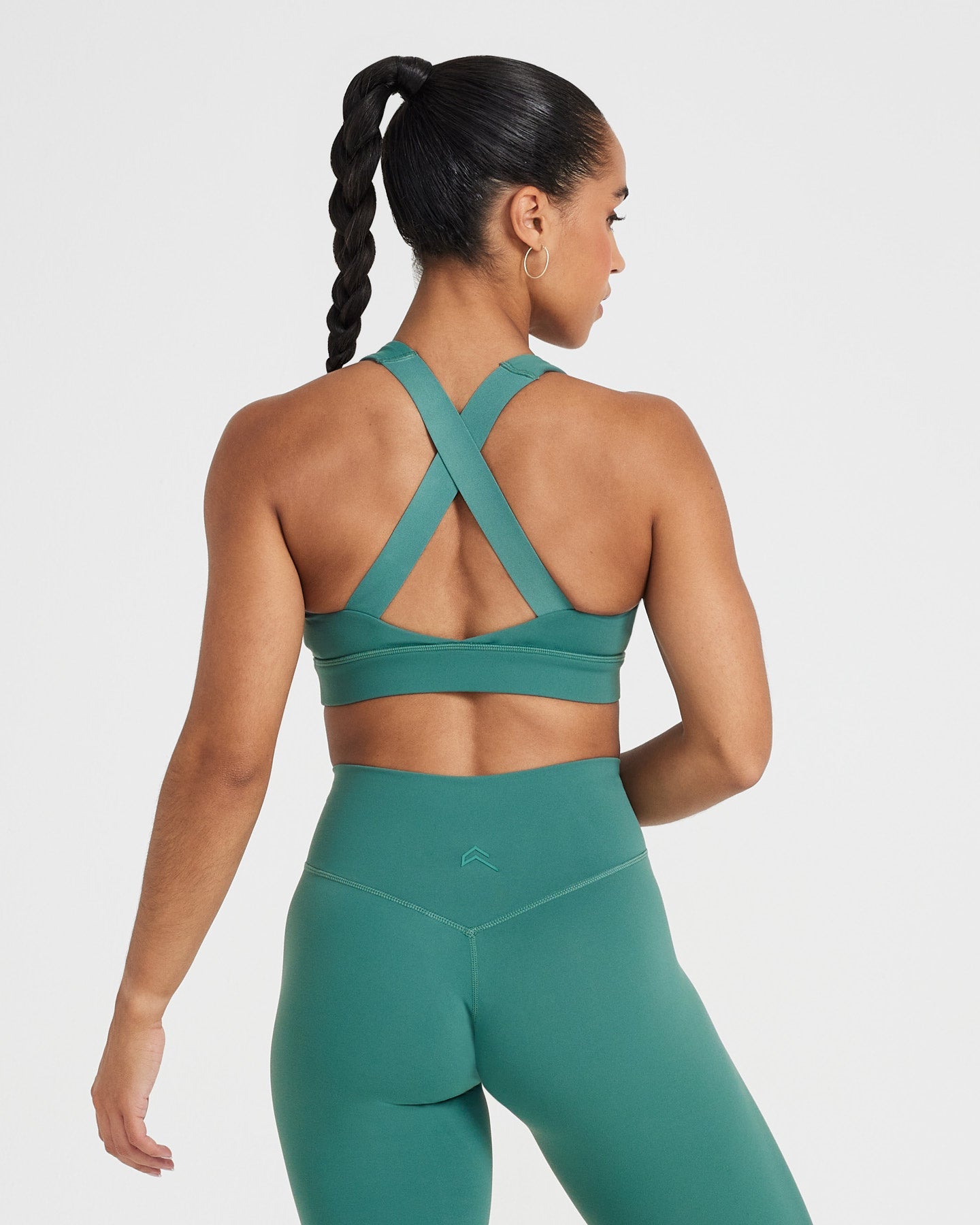 Timeless Wide Strap Sports Bra | Mineral Green - Image 4