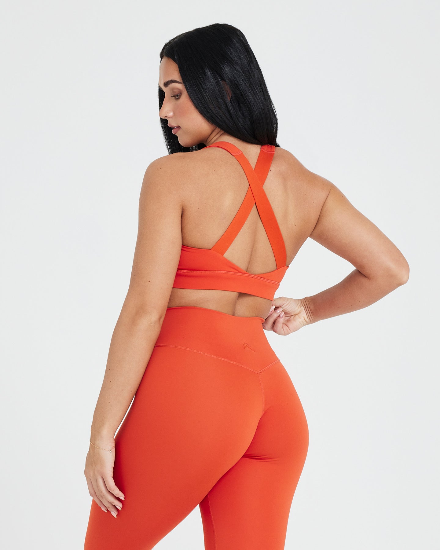 Alternative view of Timeless Wide Strap Sports Bra | Spice