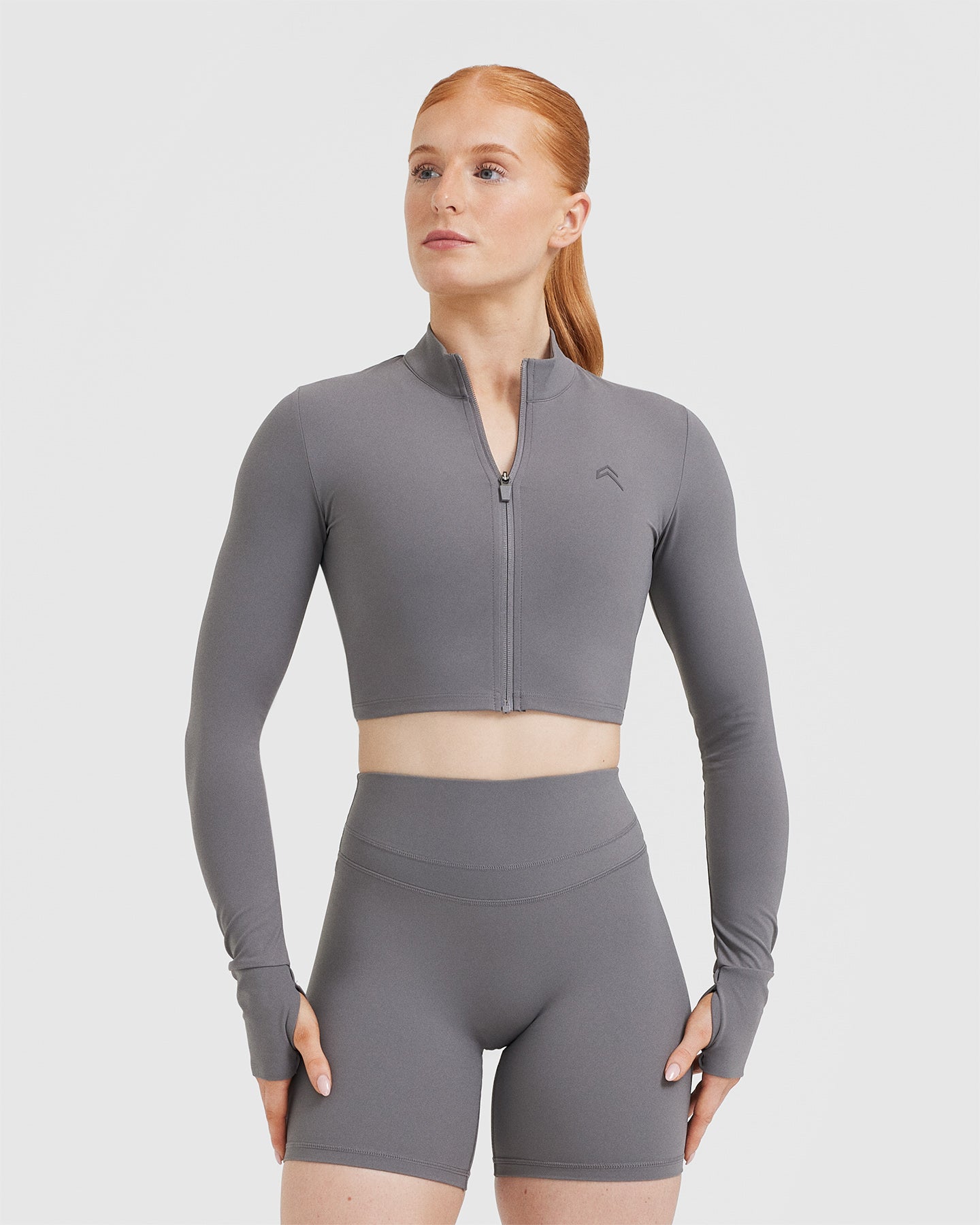 UnifiedMove Crop Jacket | Ash Grey