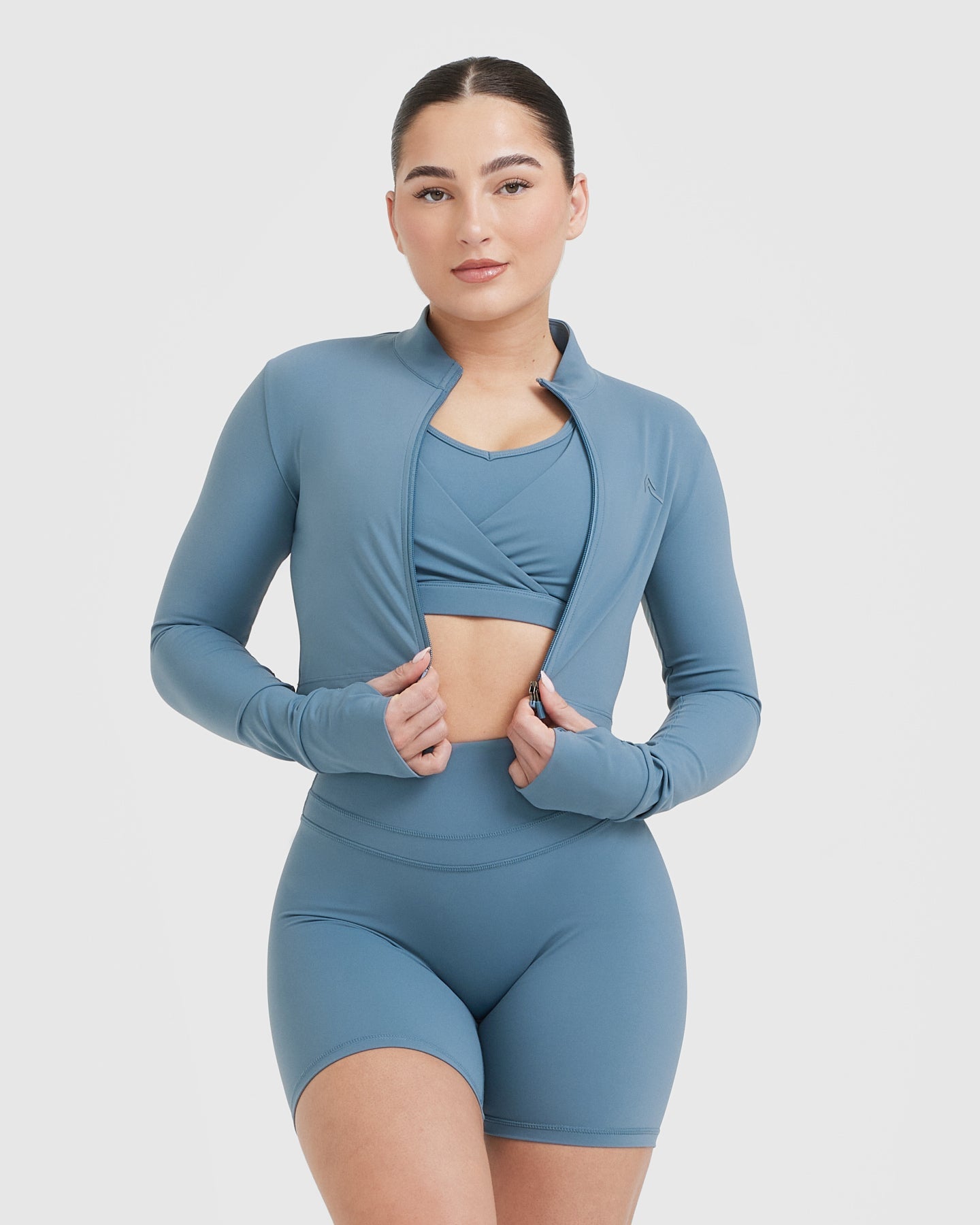 UnifiedMove Crop Jacket | Moonstone Blue