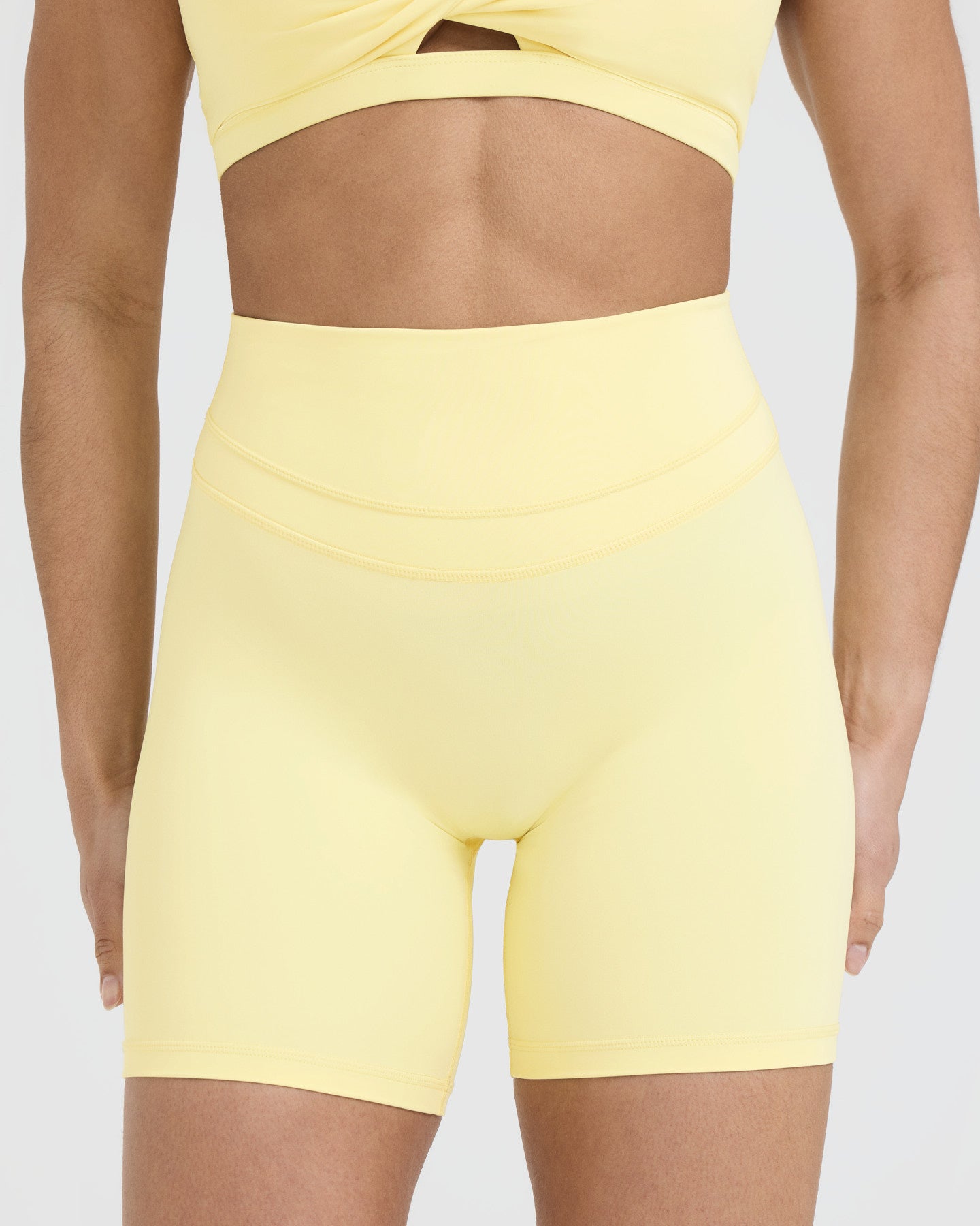 UnifiedMove High Waisted Shorts 6" | Sherbert Yellow - Image 4