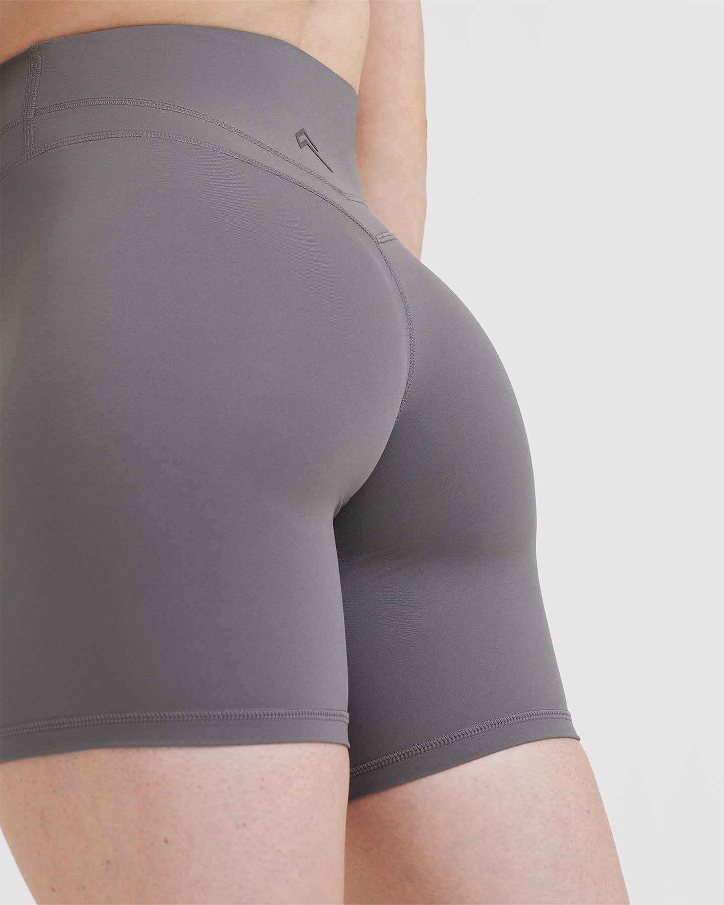 UnifiedMove High Waisted Shorts 6" | Ash Grey - Image 5
