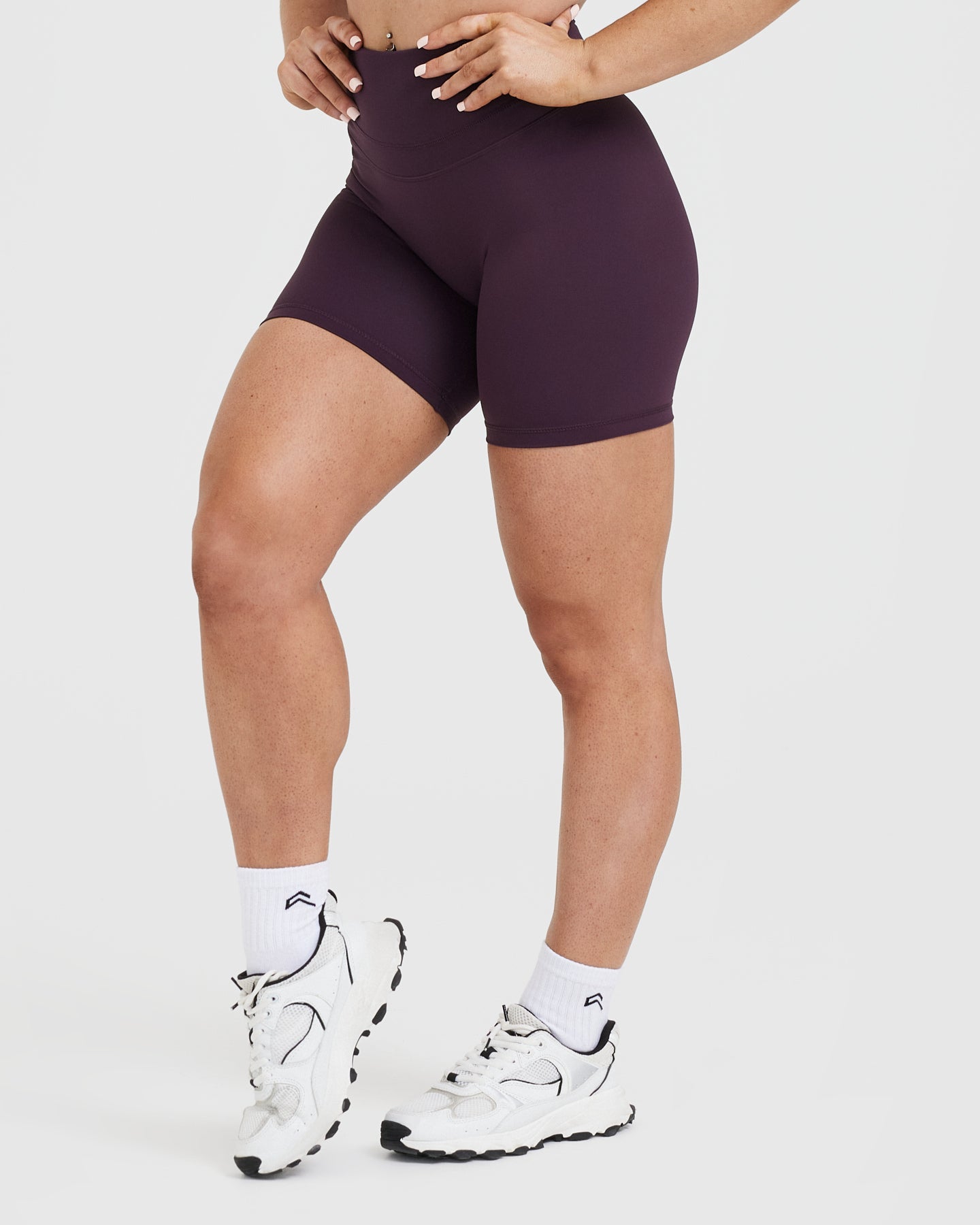 UnifiedMove High Waisted Shorts 6" | Blackberry Purple - Image 3