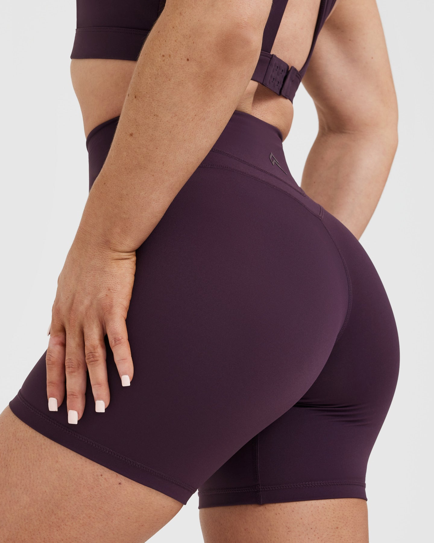 UnifiedMove High Waisted Shorts 6" | Blackberry Purple - Image 5