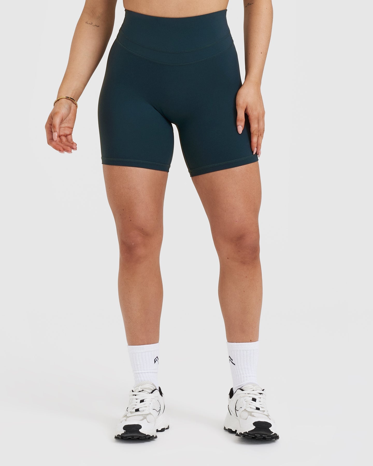 UnifiedMove High Waisted Shorts 6" | Oil Blue