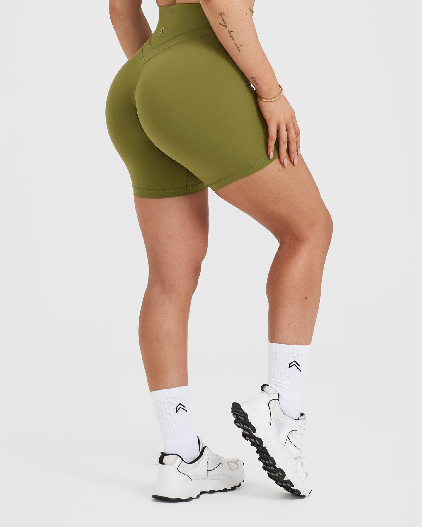 Alternative view of UnifiedMove High Waisted Shorts 6" | Olive Green