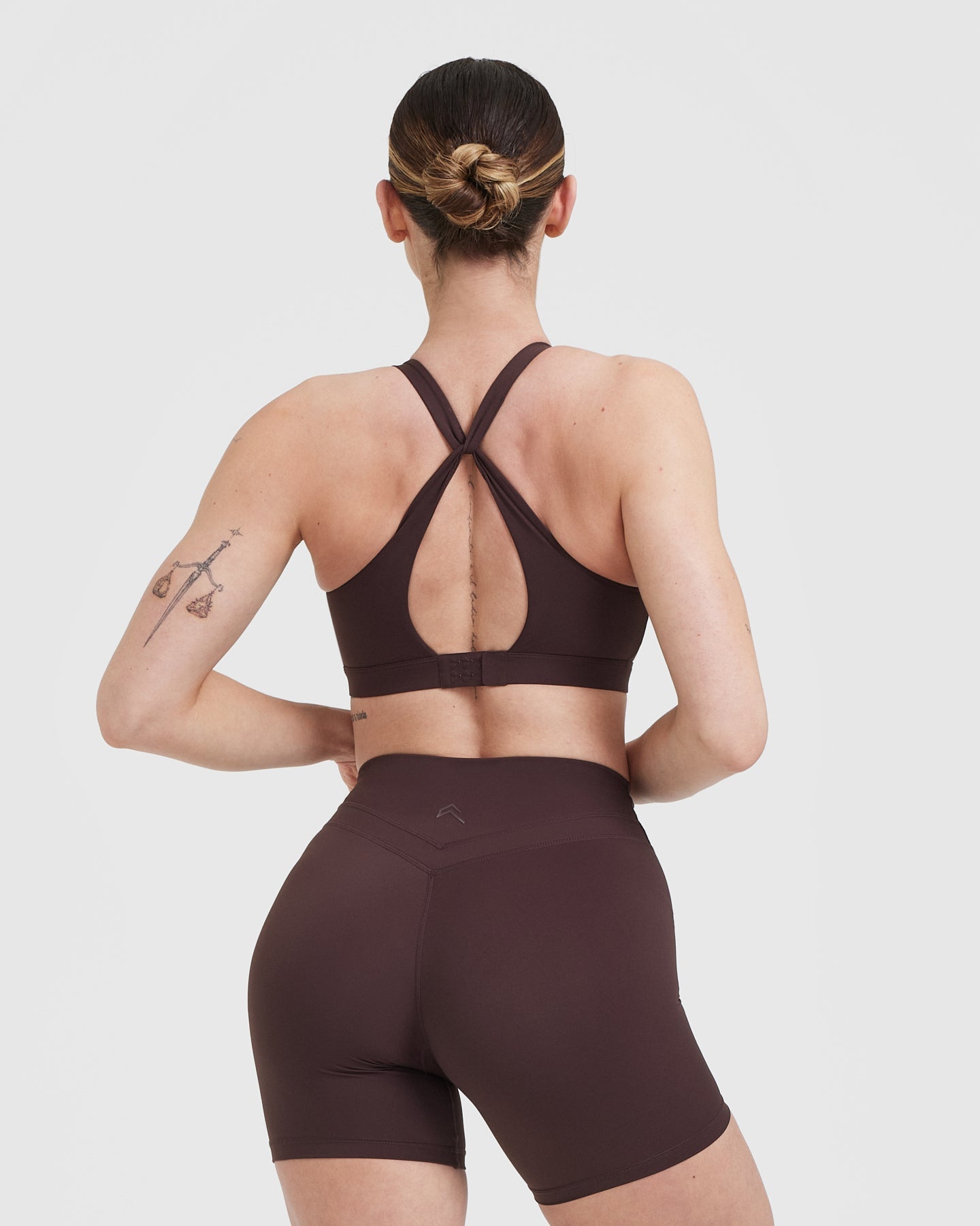 Alternative view of UnifiedMove Layered Sports Bra | Plum Brown