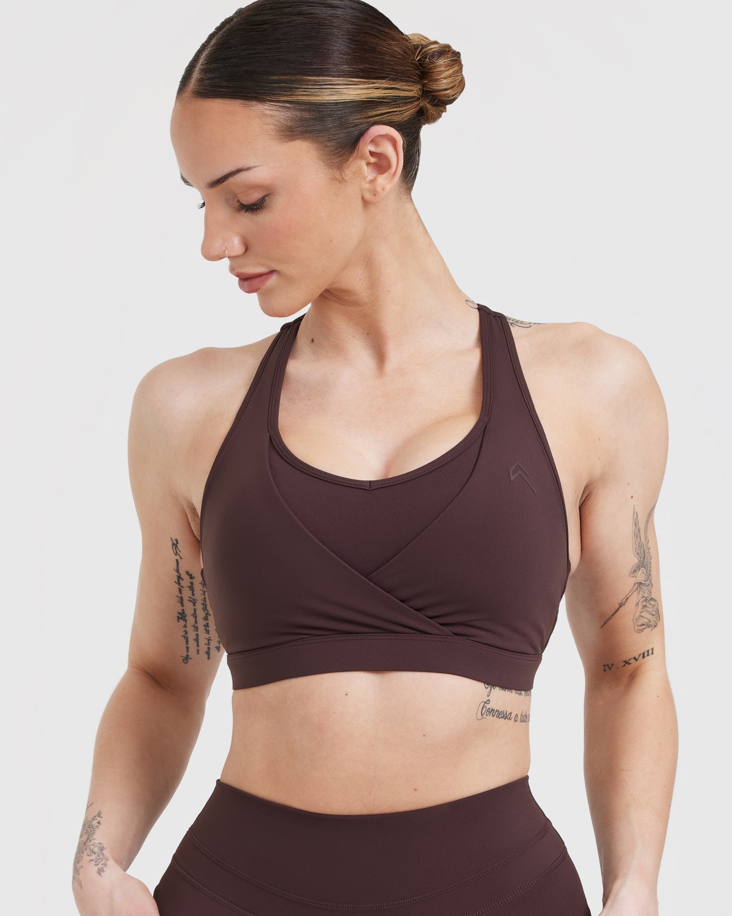 UnifiedMove Layered Sports Bra | Plum Brown - Image 4
