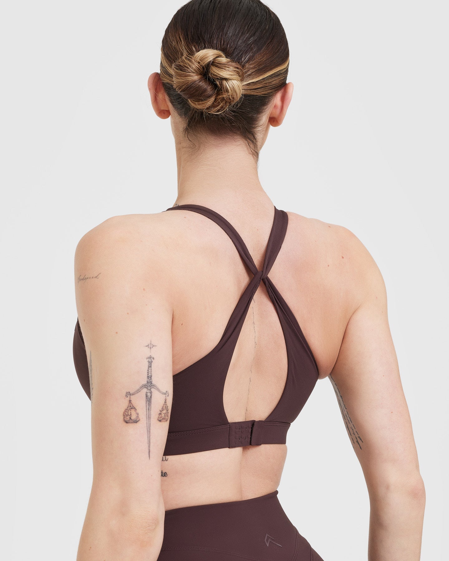 UnifiedMove Layered Sports Bra | Plum Brown - Image 5