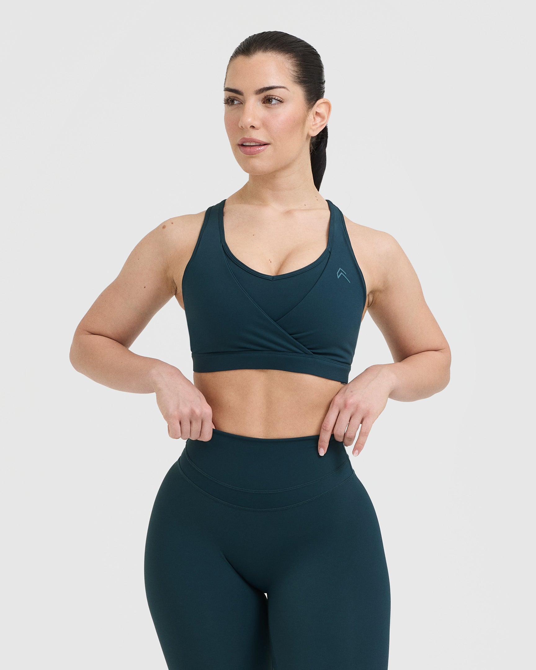 UnifiedMove Layered Sports Bra | Oil Blue
