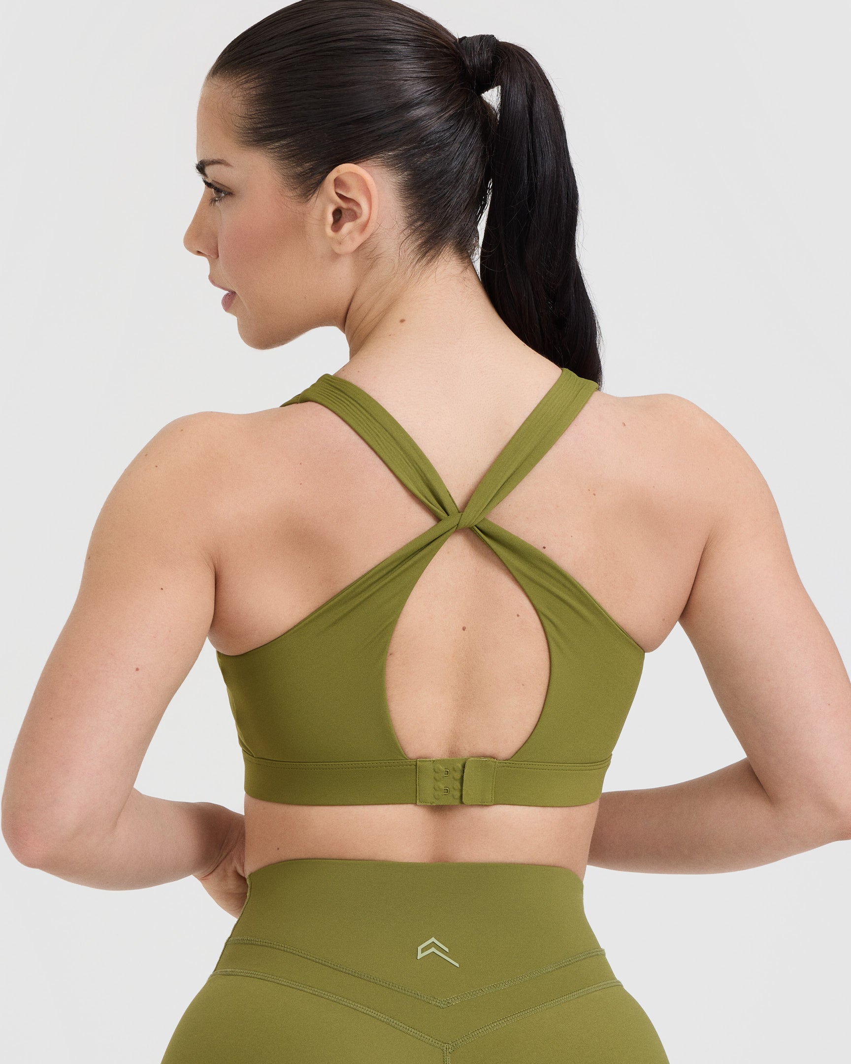 UnifiedMove Layered Sports Bra | Olive Green - Image 5