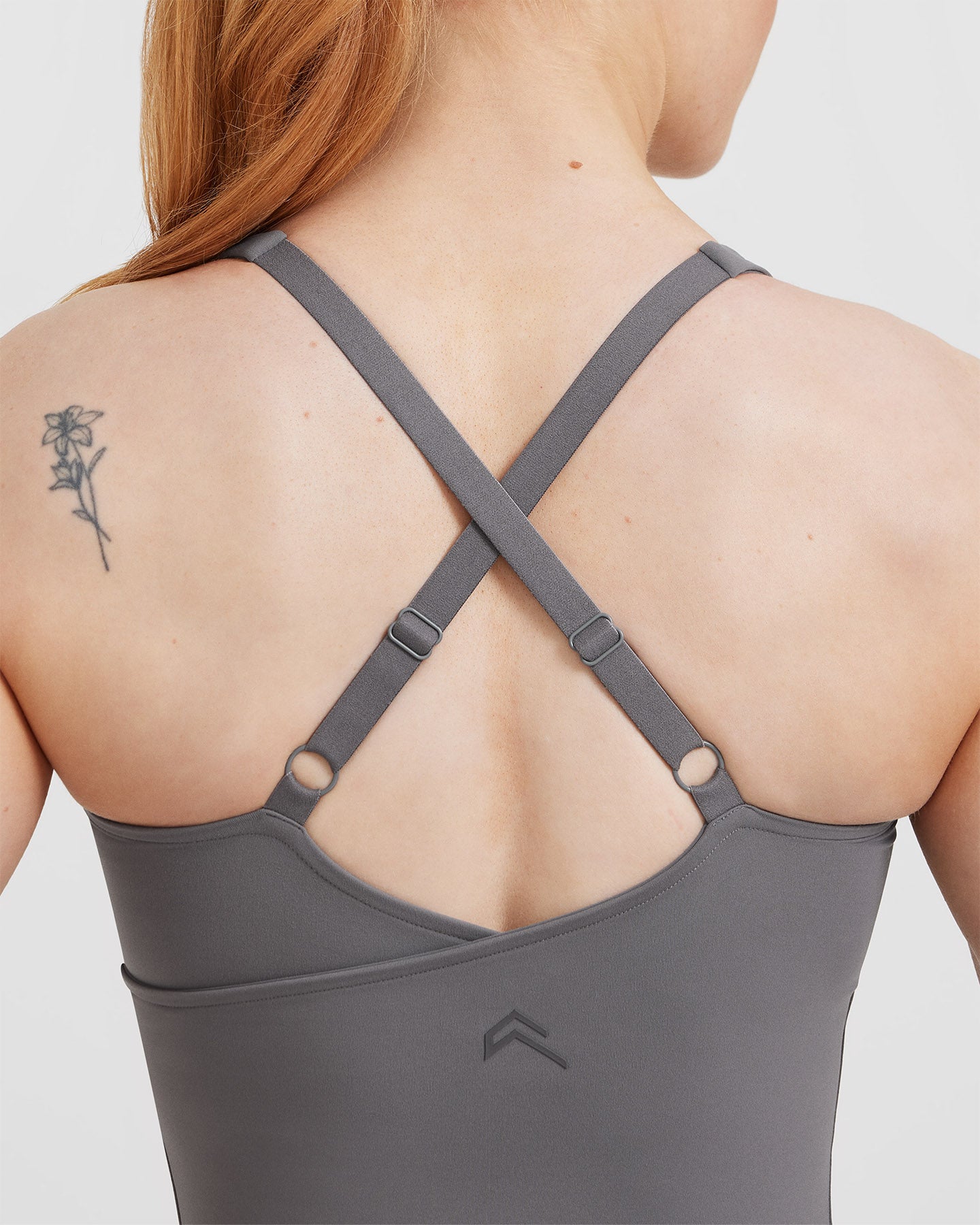 UnifiedMove V Neck Cross Back Vest | Ash Grey - Image 4