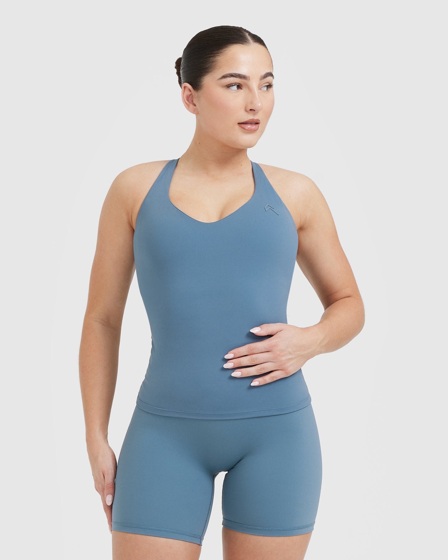 UnifiedMove V Neck Cross Back Vest | Moonstone Blue
