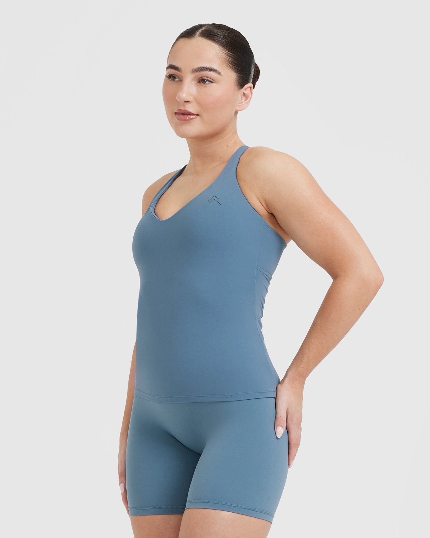 UnifiedMove V Neck Cross Back Vest | Moonstone Blue - Image 3