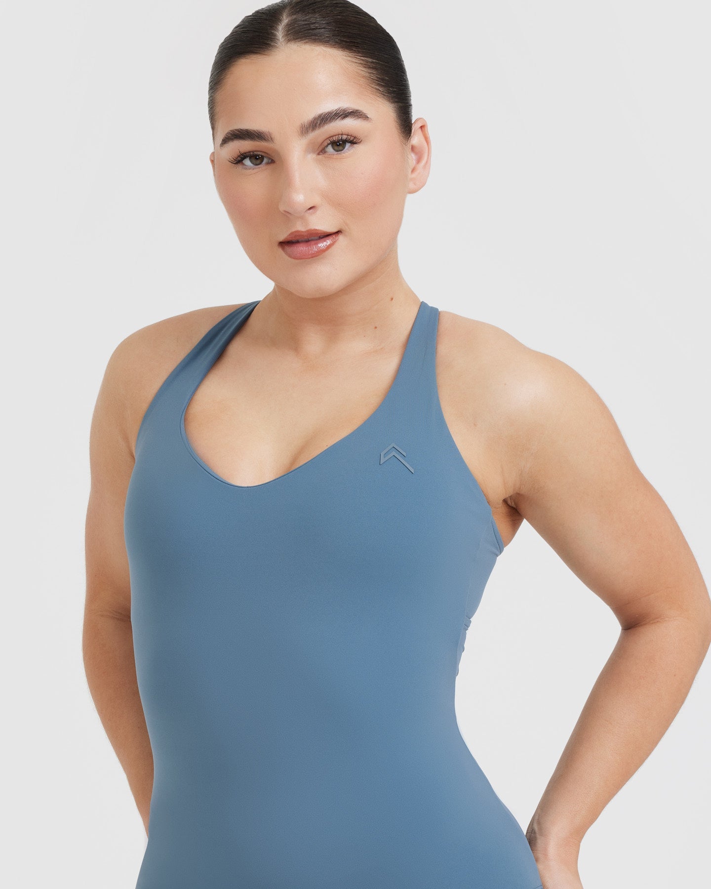 UnifiedMove V Neck Cross Back Vest | Moonstone Blue - Image 4