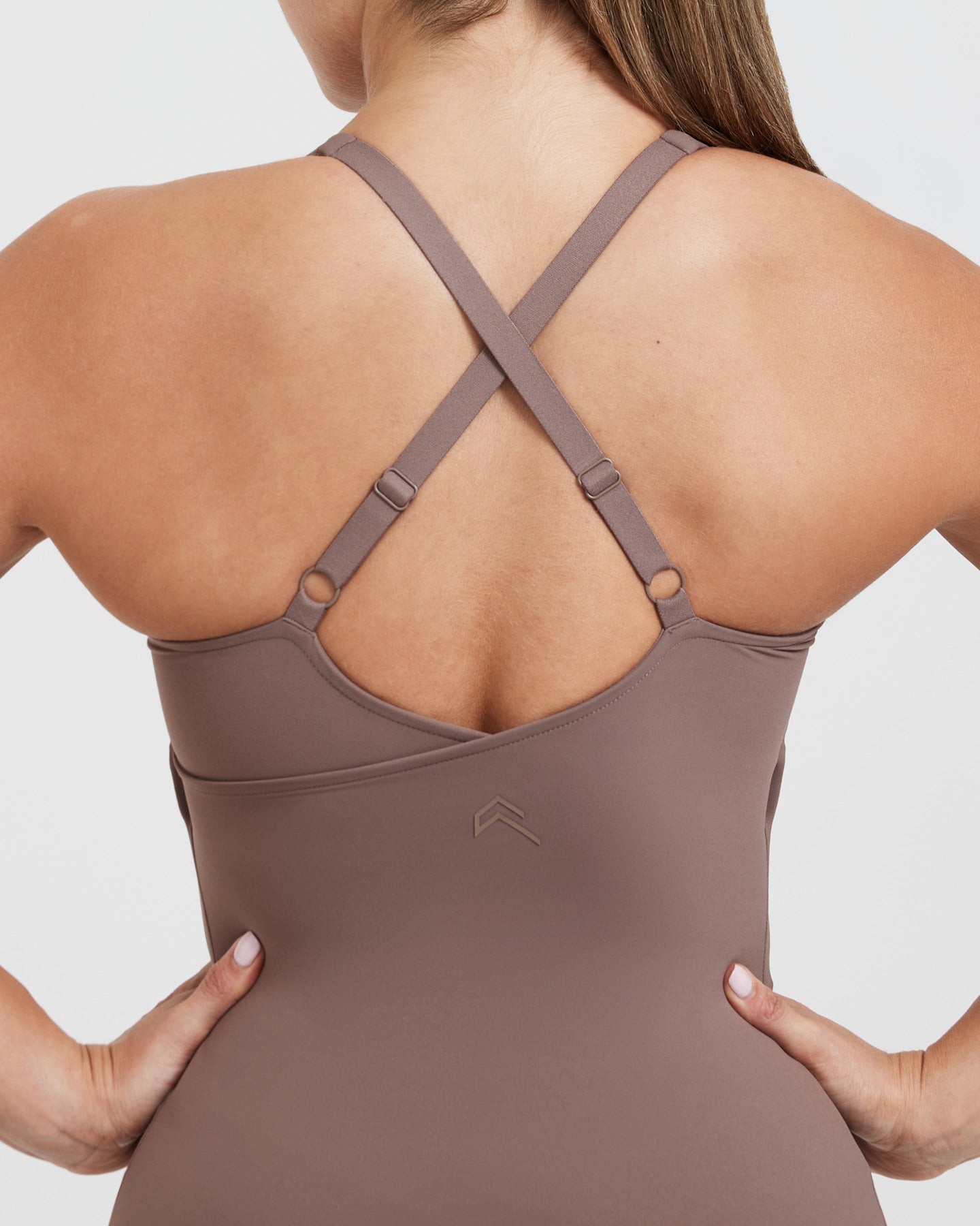 UnifiedMove V Neck Cross Back Vest | Cool Brown - Image 5