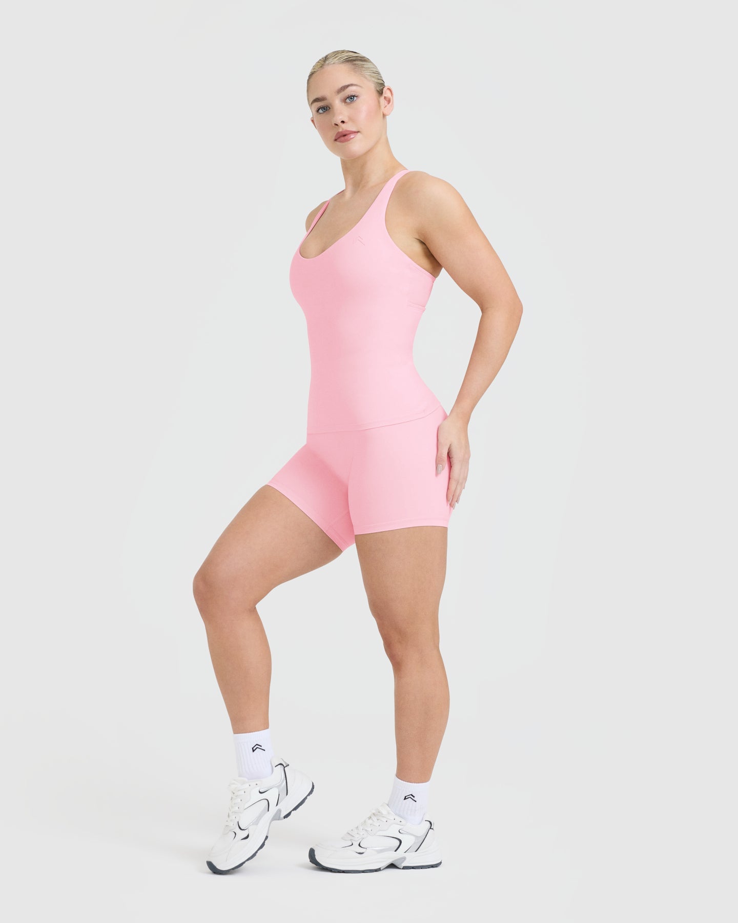 UnifiedMove V Neck Cross Back Vest | Petal Pink - Image 3