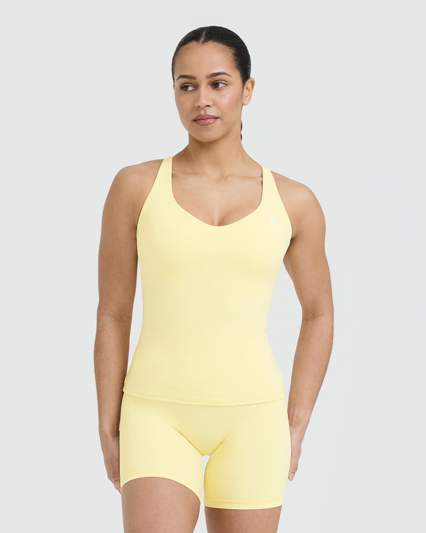 UnifiedMove V Neck Cross Back Vest | Sherbert Yellow