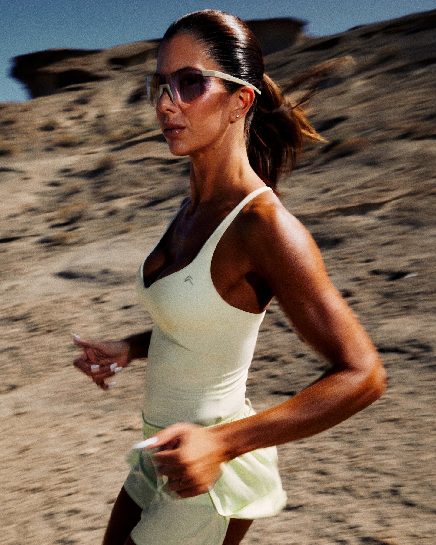 Alternative view of UnifiedMove T Back Mid Vest with Built in Bra Shelf New Branding | Meadow Mist Green
