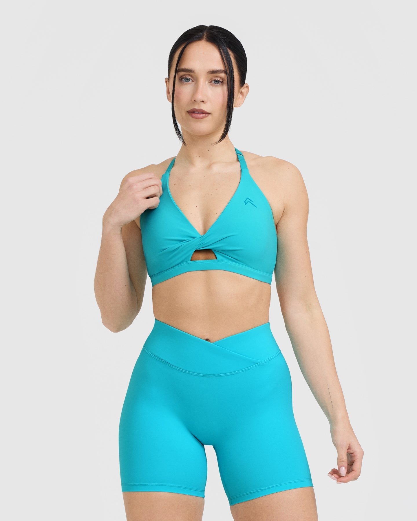 UnifiedMove Twist Sports Bra | Aqua Blue