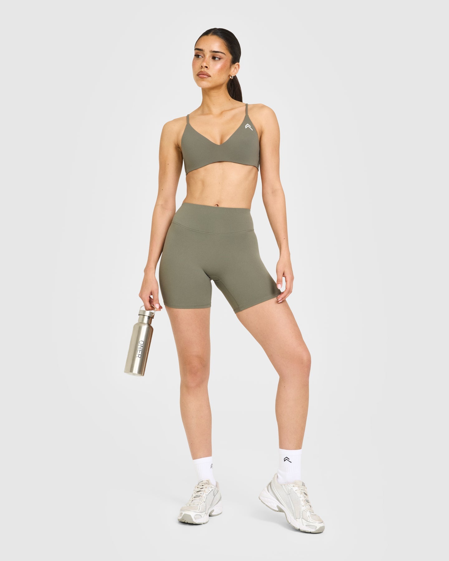 EasyLift Ultra Minimal Bralette with White Logo | Alpine Green - Image 3