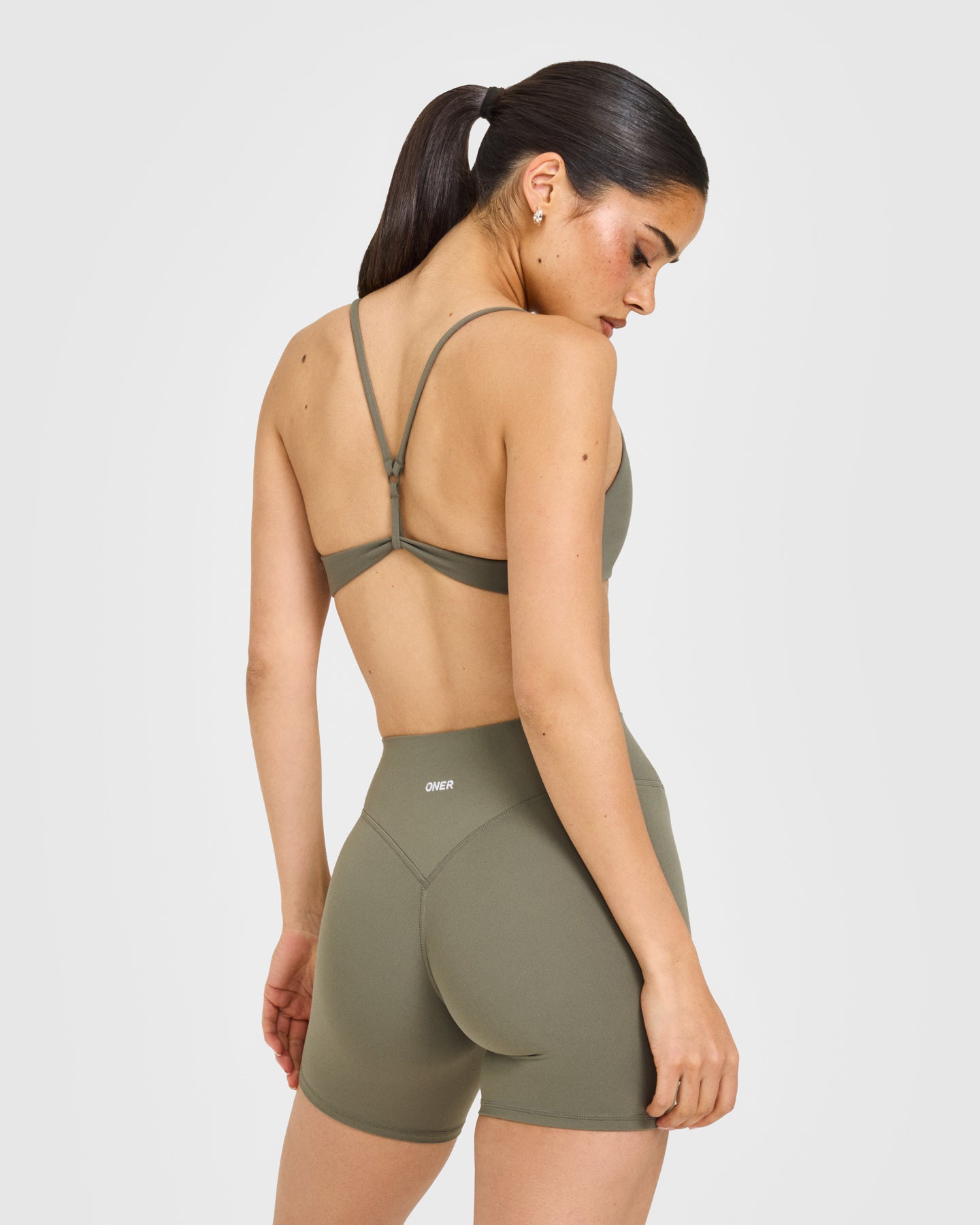 EasyLift Ultra Minimal Bralette with White Logo | Alpine Green - Image 6