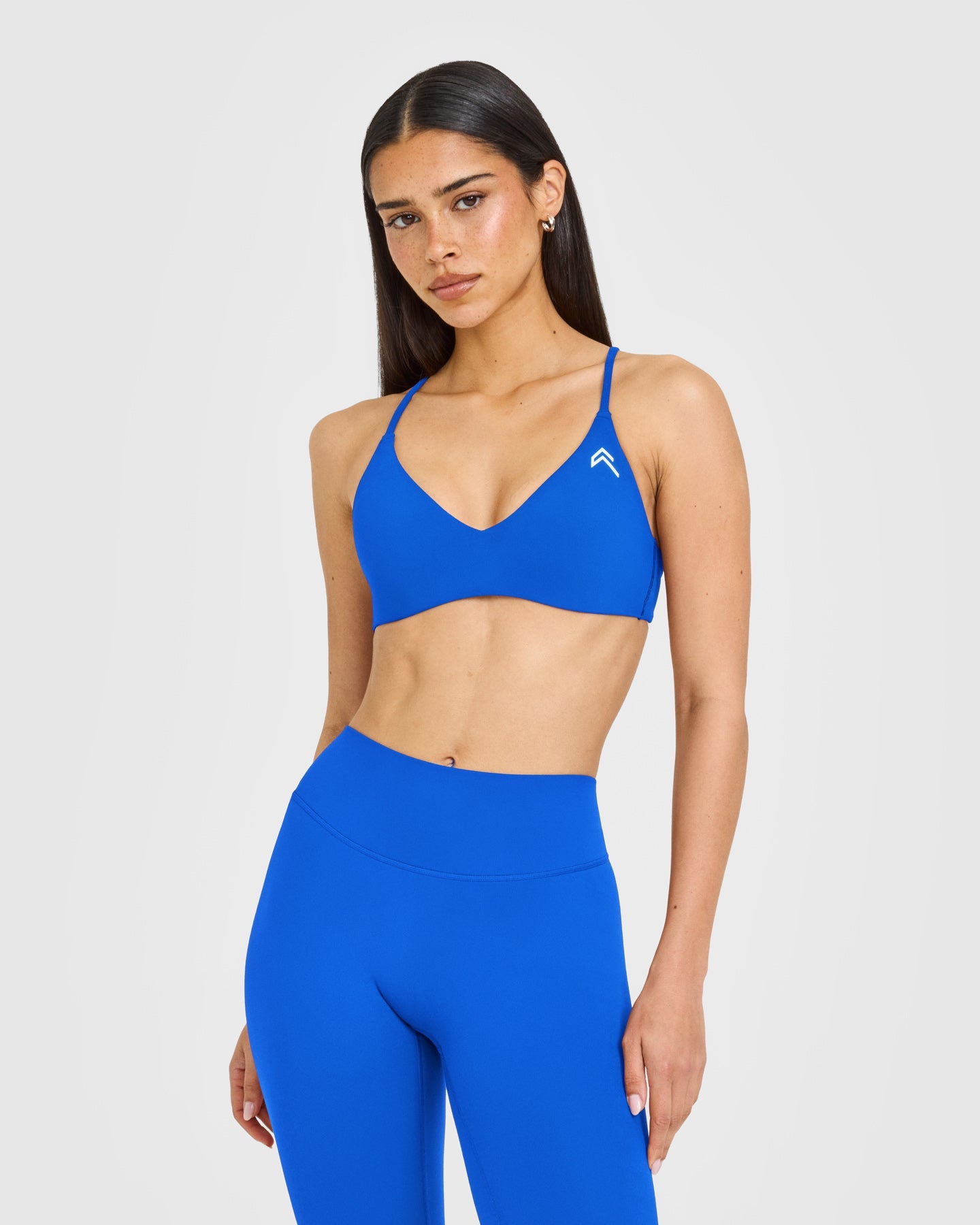 EasyLift Ultra Minimal Bralette with White Logo | Cobalt Blue