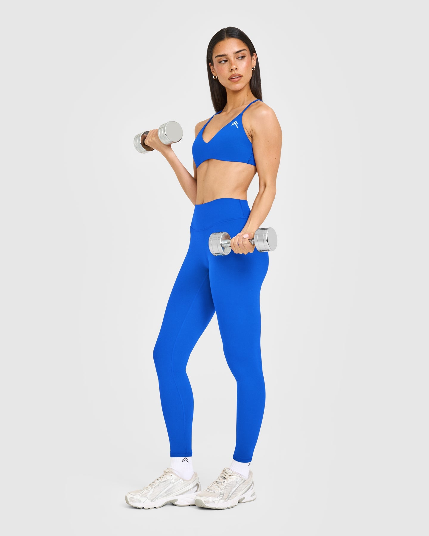 EasyLift Ultra Minimal Bralette with White Logo | Cobalt Blue - Image 3