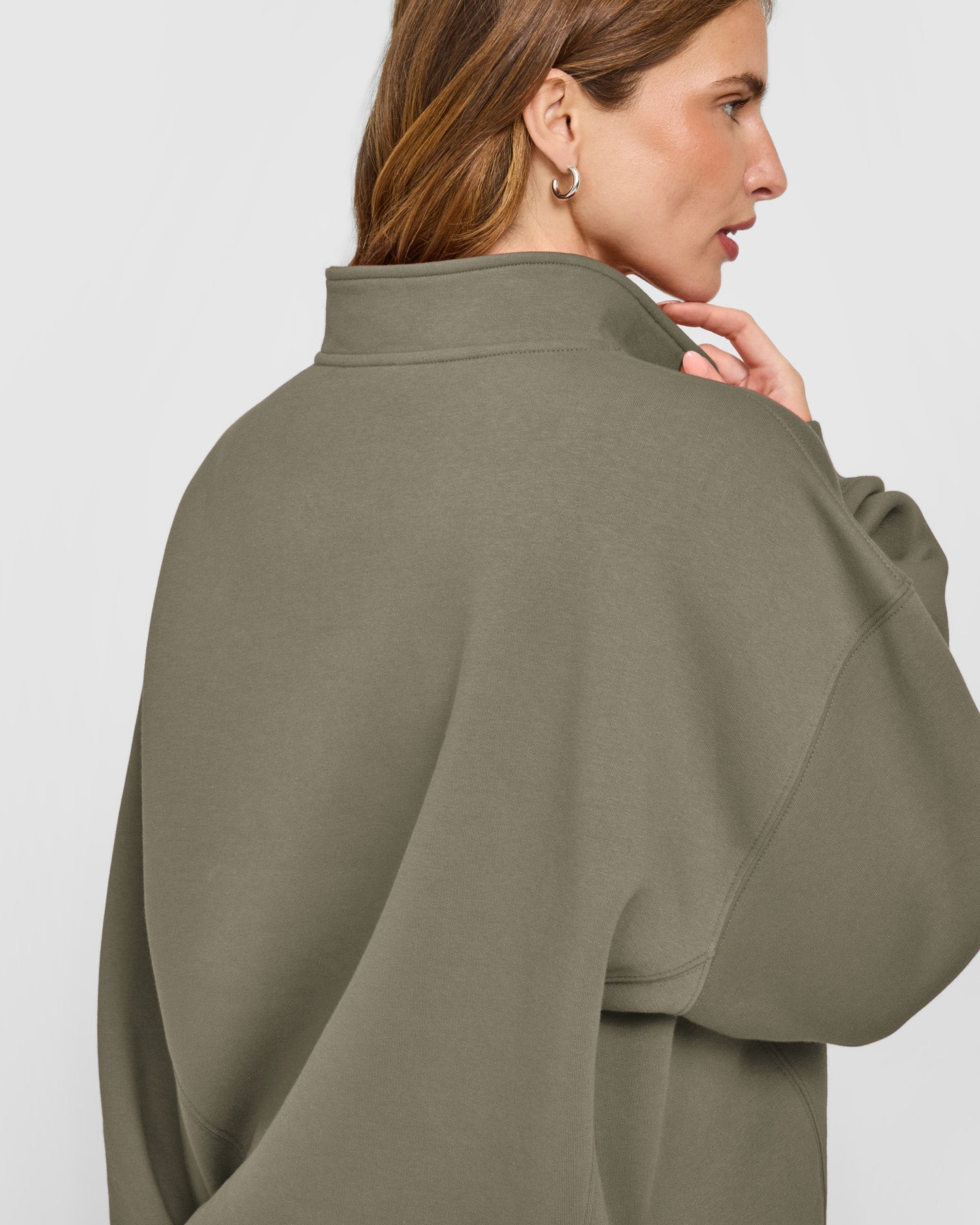 Foundations 1/4 Zip Sweatshirt | Alpine Green - Image 5