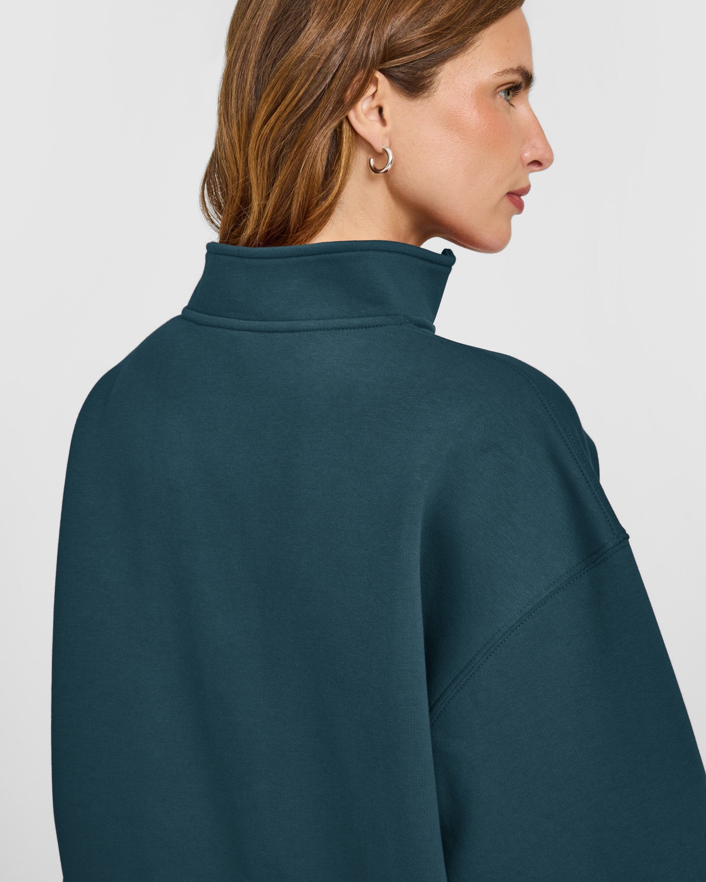 Foundations 1/4 Zip Sweatshirt | Oil Blue - Image 4