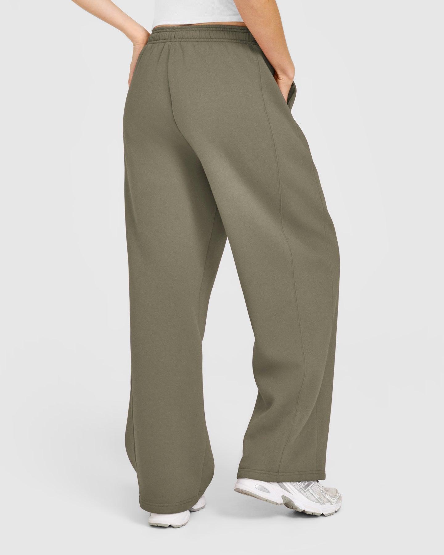 Alternative view of Foundations Straight Leg Joggers | Alpine Green