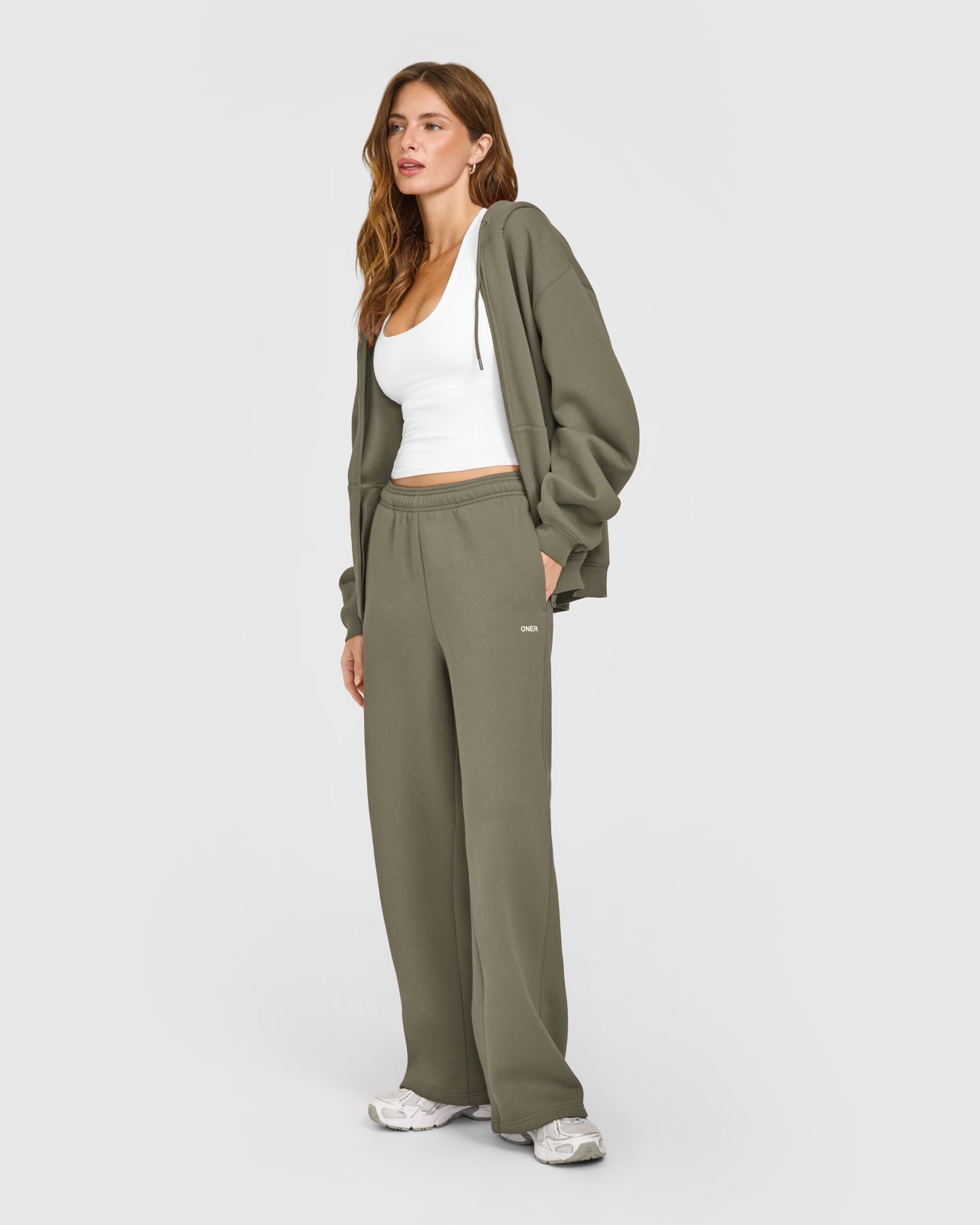 Foundations Straight Leg Joggers | Alpine Green - Image 3