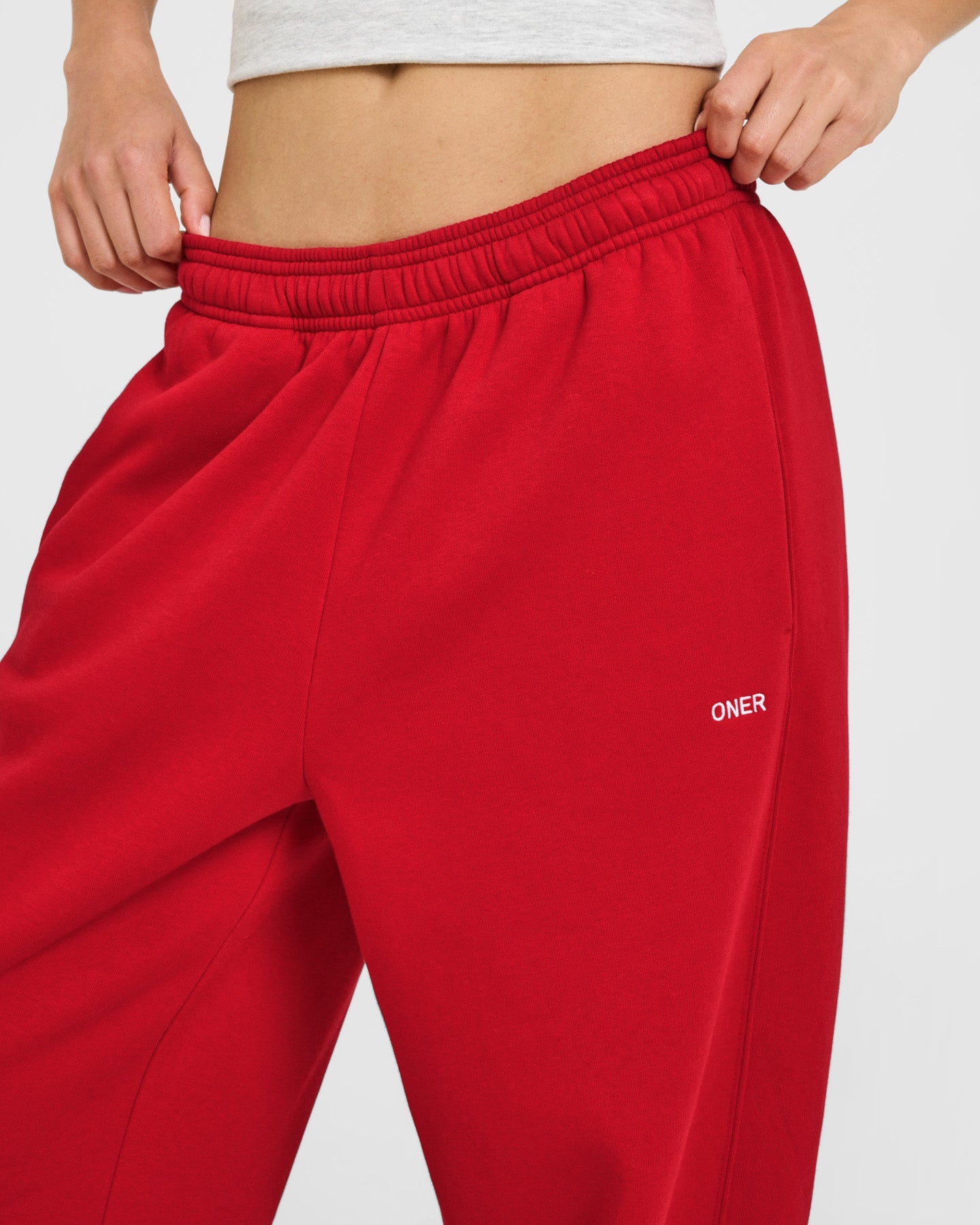 Foundations Straight Leg Joggers | Toasted Red - Image 6