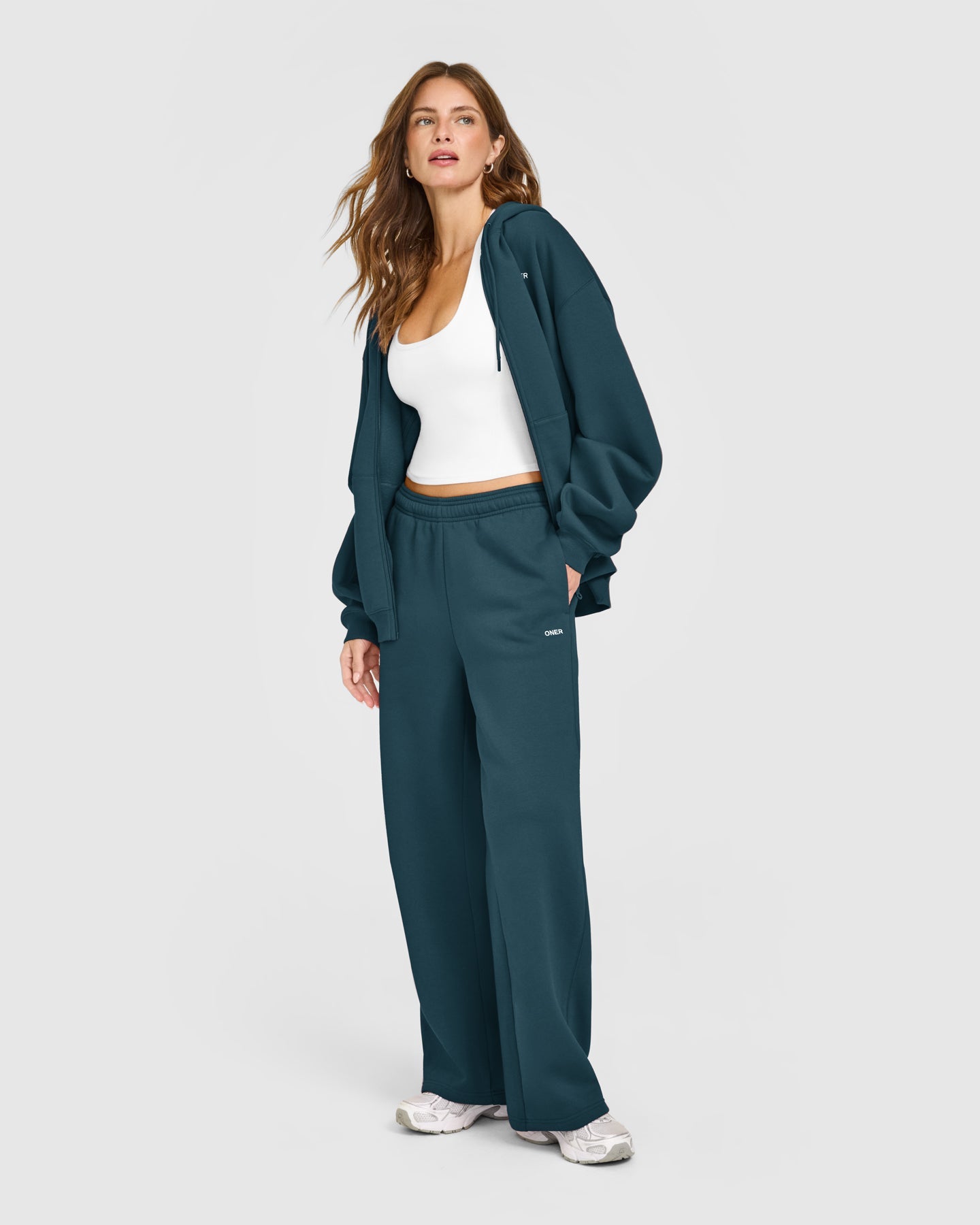 Foundations Straight Leg Joggers | Oil Blue - Image 3