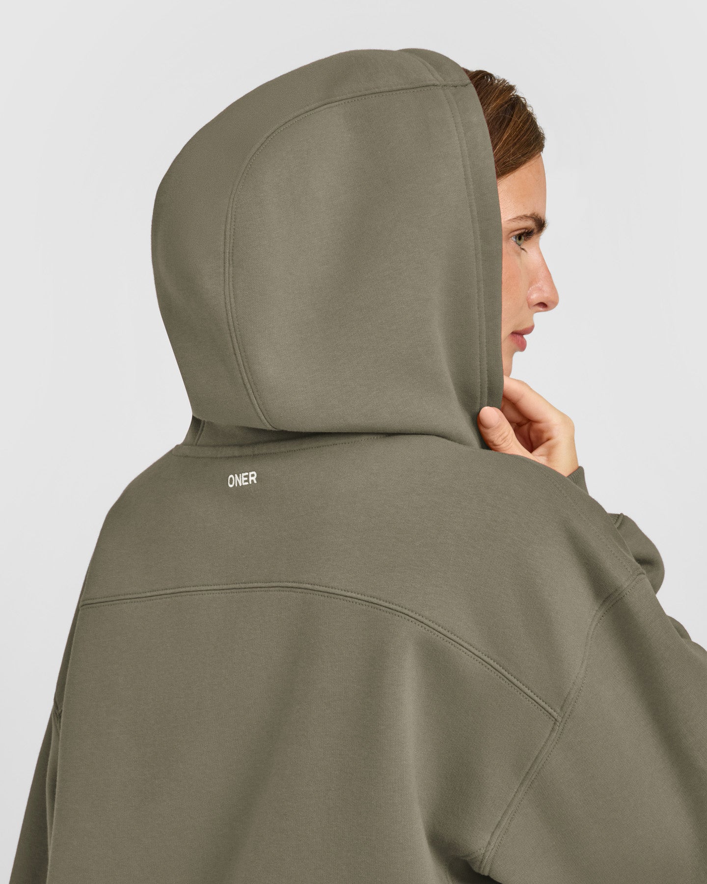 Foundations Zip Through Hoodie | Alpine Green - Image 4