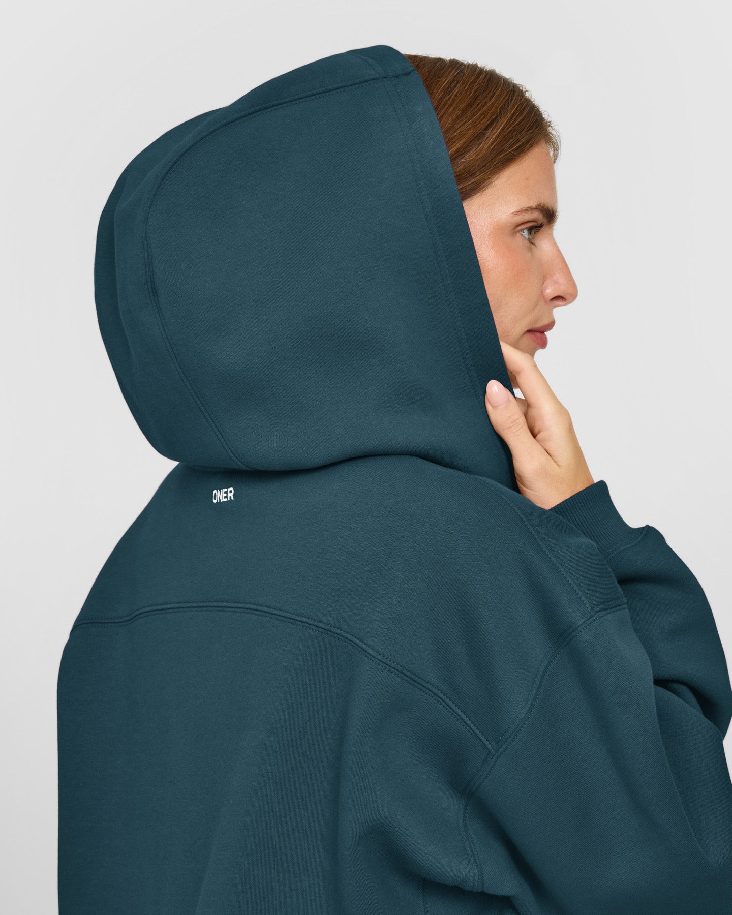 Foundations Zip Through Hoodie | Oil Blue - Image 4