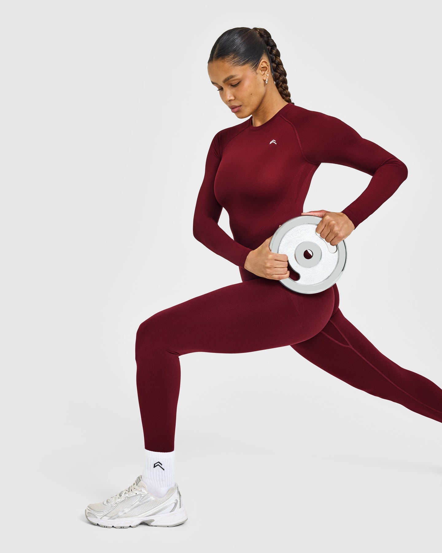 Go To Seamless Fitted Long Sleeve Top | Rosewood - Image 6