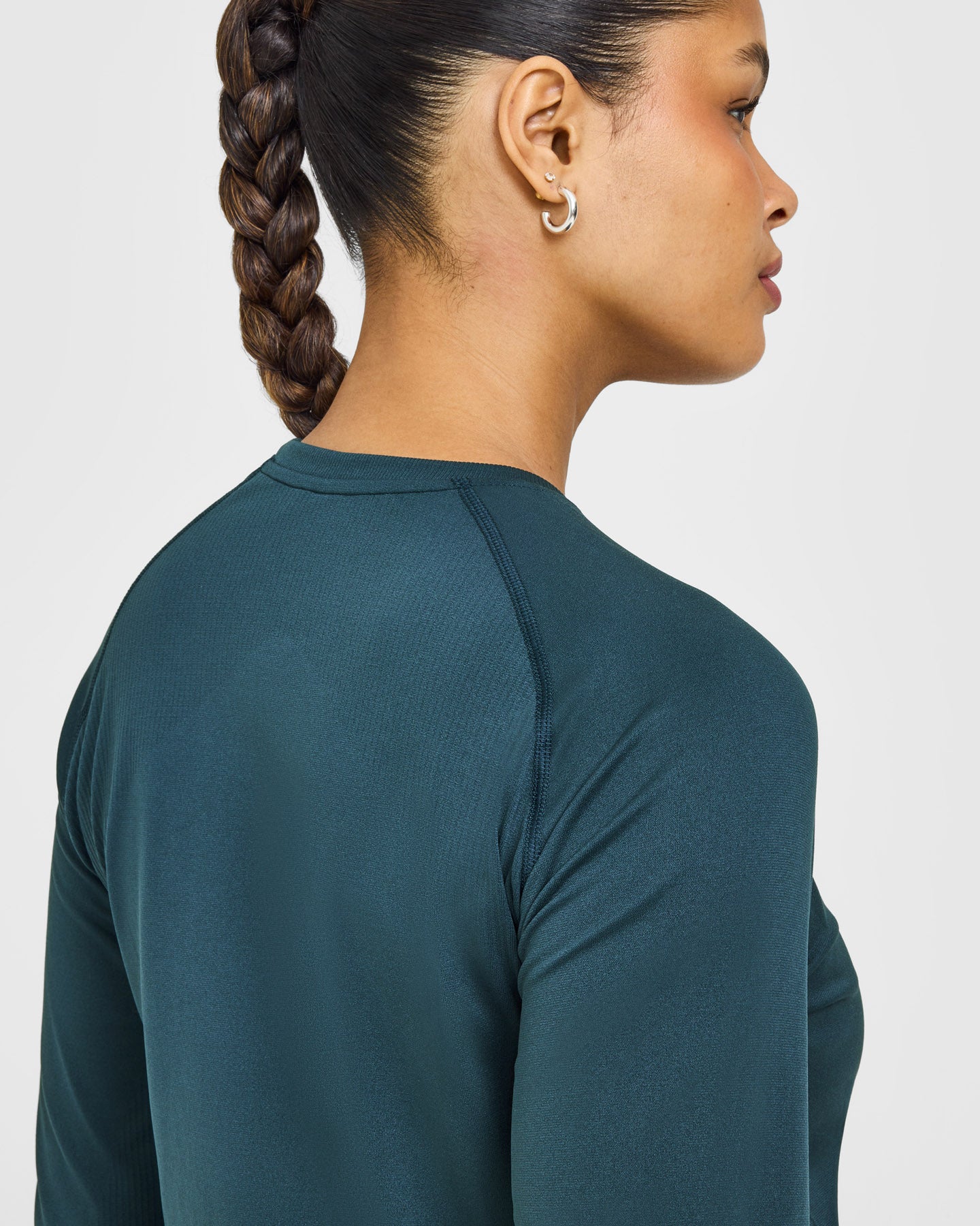 Go To Seamless Loose Long Sleeve Top | Oil Blue - Image 4