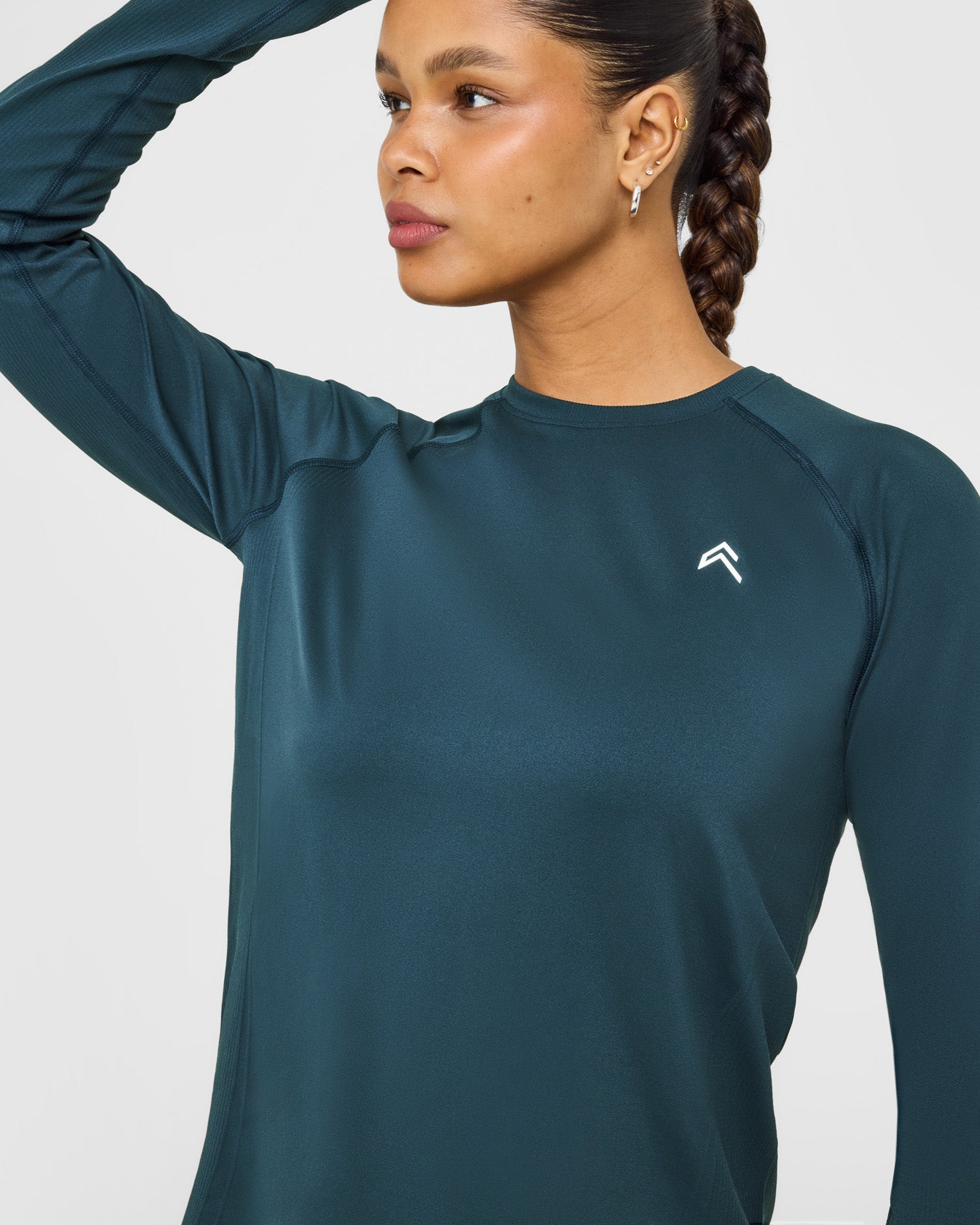 Go To Seamless Loose Long Sleeve Top | Oil Blue - Image 5
