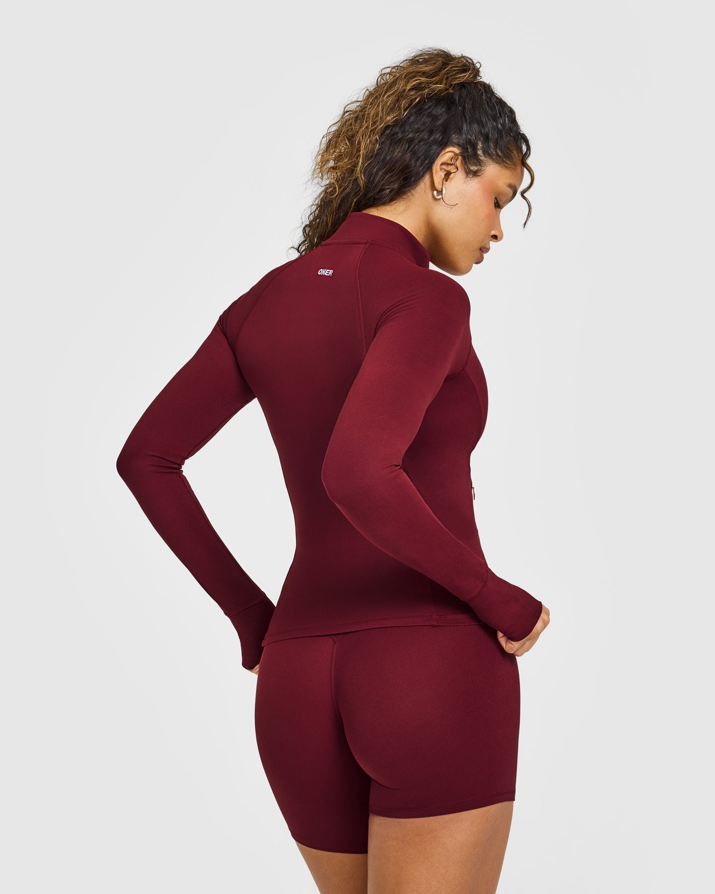 Alternative view of SoftMotion Jacket with White Logo | Light Rosewood