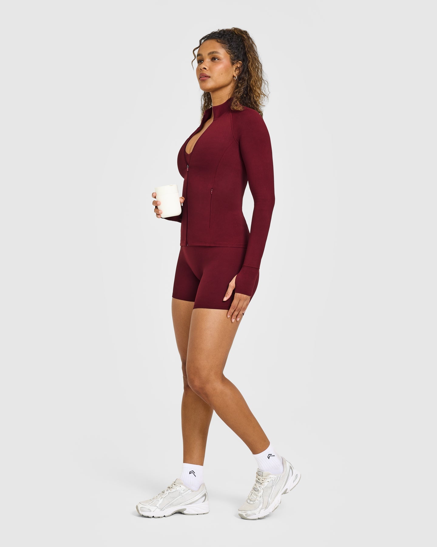 SoftMotion Jacket with White Logo | Light Rosewood - Image 3