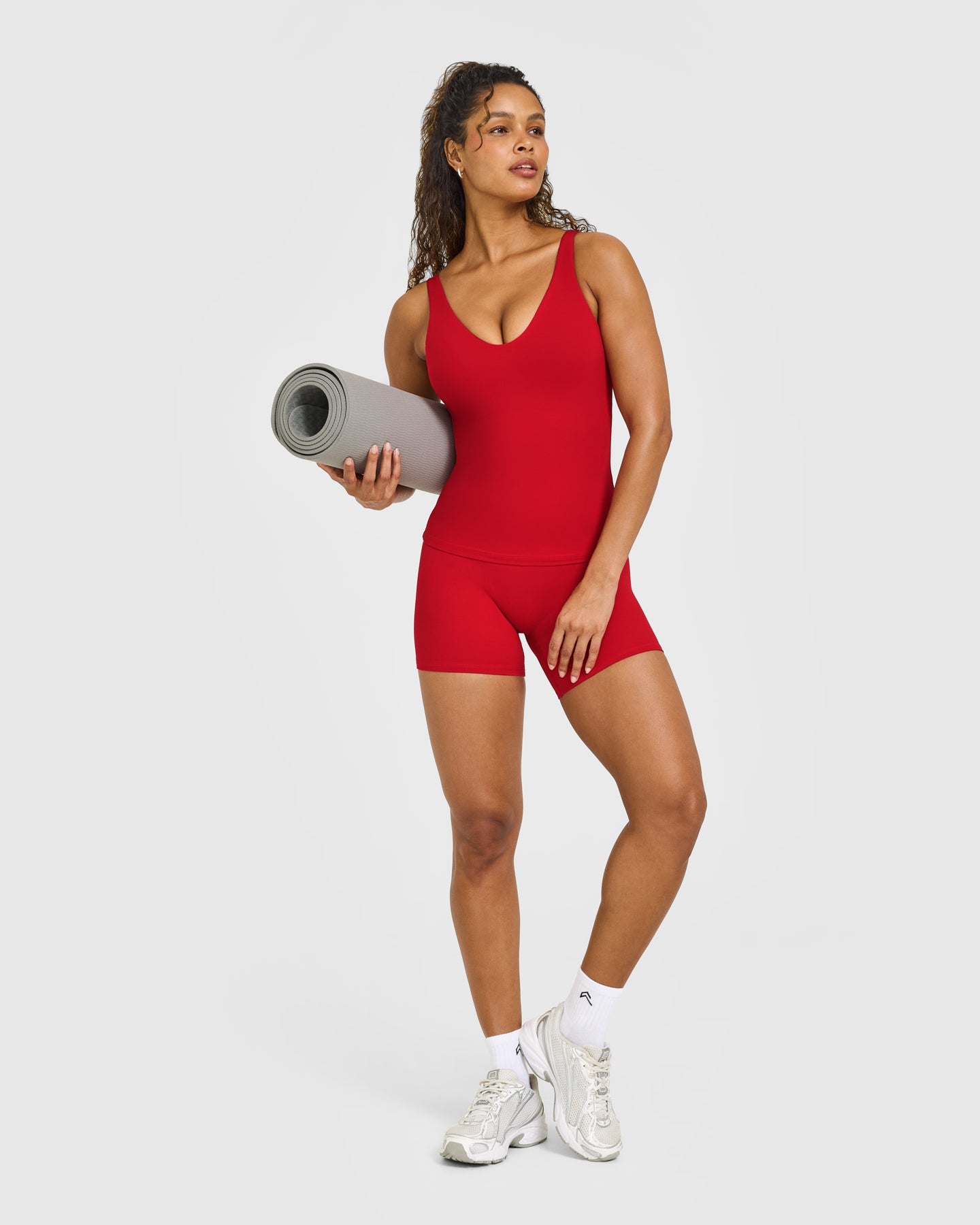 SoftMotion Scoop Neck Vest with White Logo | Light Toasted Red - Image 3