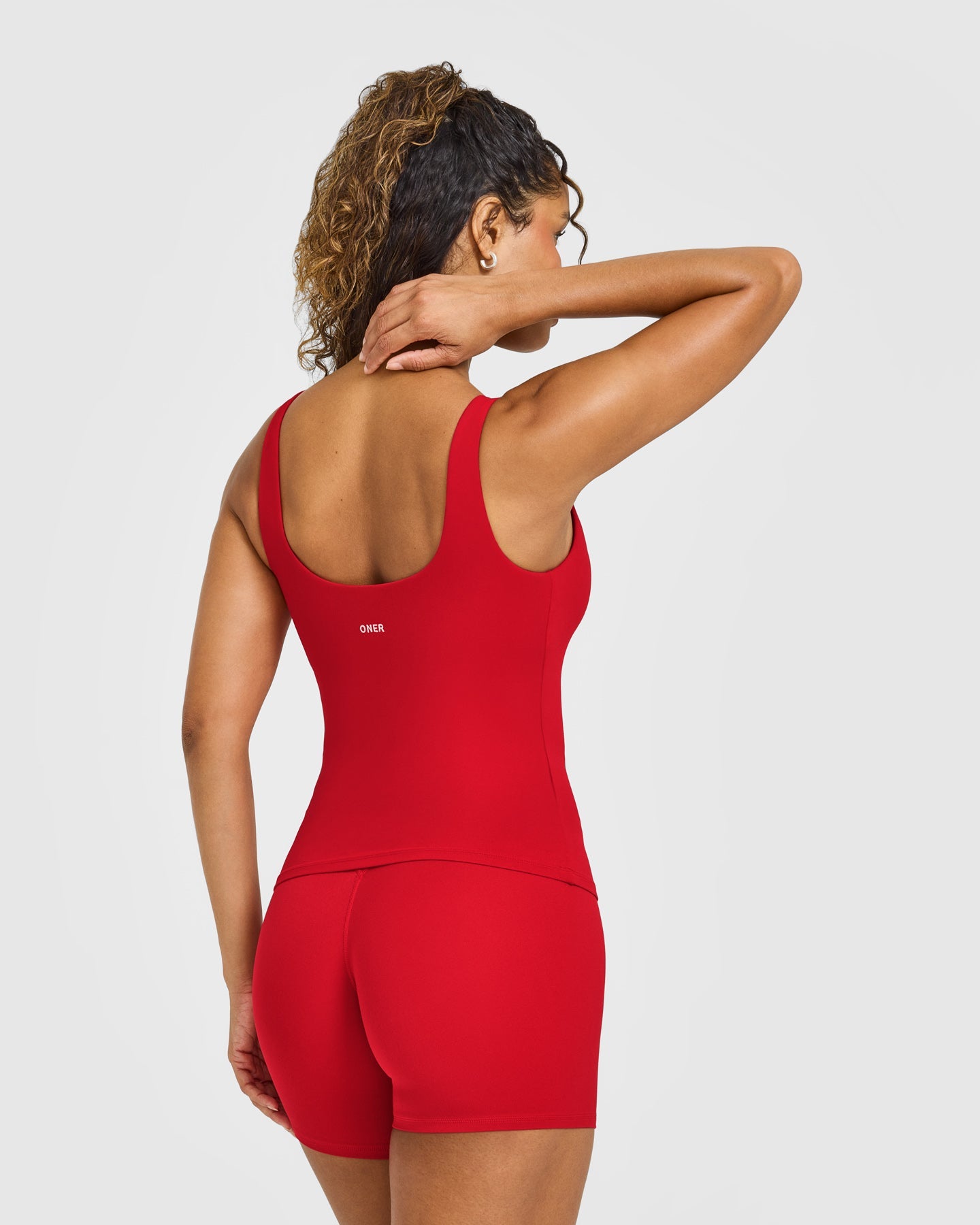 SoftMotion Scoop Neck Vest with White Logo | Light Toasted Red - Image 6