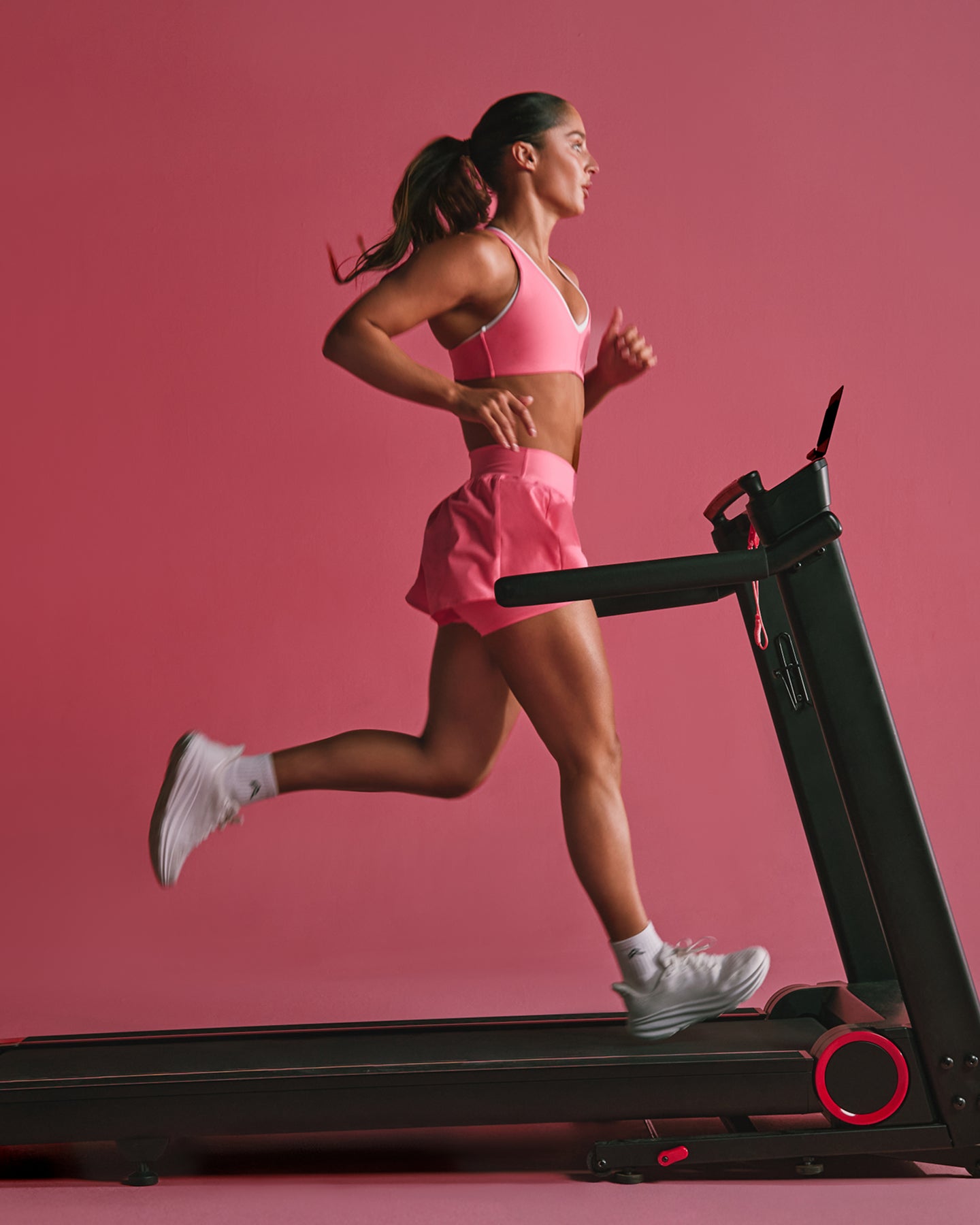 Alternative view of UnifiedMove Double Layer Shorts 5" with Reflective Logo | Hot Girl Pink